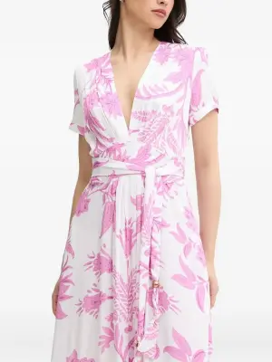 Платье макси с цветочным принтом