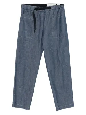 Брюки с кулиской и накладным карманом