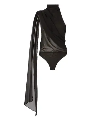 Боди с драпировкой