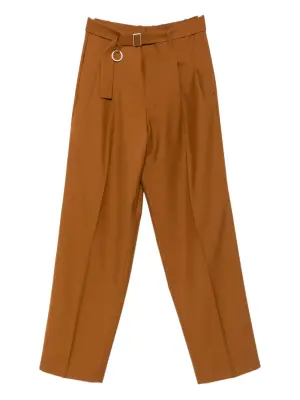 Брюки Loose Suit со складками и поясом