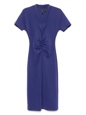 Платье миди со сборками