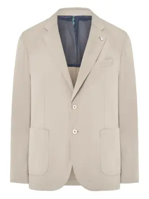 Пиджак с накладными карманами