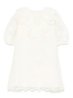 Платье с цветочной вышивкой