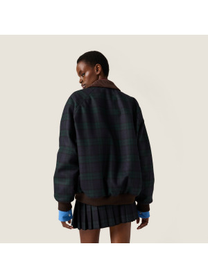 Блузон из твилла в клетку