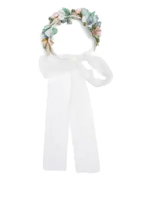 Корона с цветочной аппликацией