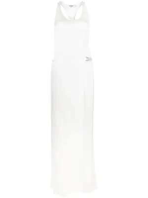 Шелковый комбинезон без рукавов