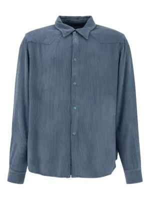 Вельветовая рубашка на пуговицах