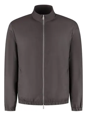 Куртка на молнии с высоким воротником