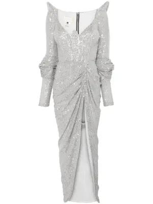 Вечернее платье с пайетками