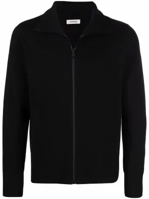 Кардиган на молнии с высоким воротником