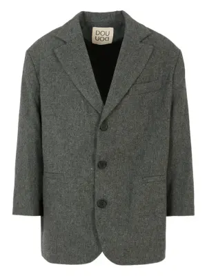 Шерстяной пиджак на пуговицах