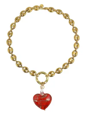 Ожерелье "Сердце из стекла"