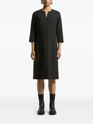 Платье миди с рукавами три четверти