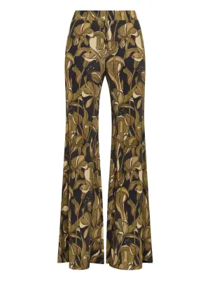 Расклешённые брюки с принтом "Балет Лили"