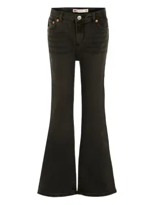 Расклешённые джинсы с нашивкой-логотипом