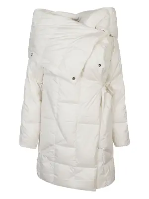 Стёганое пальто-халат