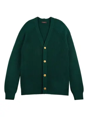 Кардиган на пуговицах с V-образным вырезом