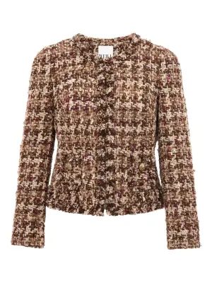 Жакет из твида в клетку