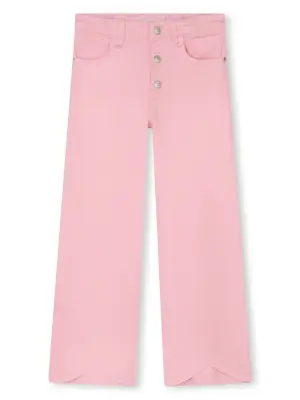 Расклешенные брюки с логотипом