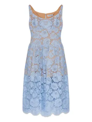 Платье миди из цветочного кружева