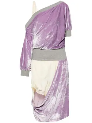 Бархатное платье миди Sliced