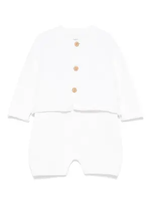 Комплект из трех комбинезонов с вышивкой