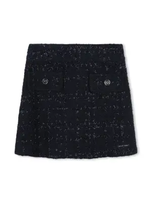Твидовая юбка с логотипом