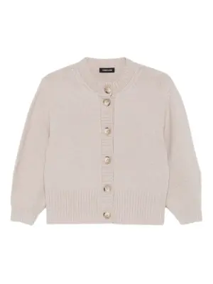 Кардиган с круглым вырезом