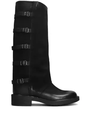 Ботинки с отделкой из овчины