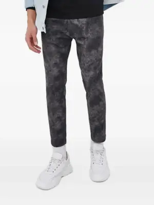 Прямые брюки с принтом тай-дай