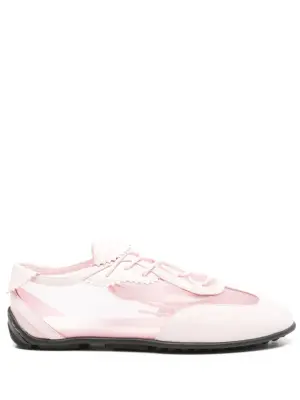 сетчатые кроссовки на шнуровке