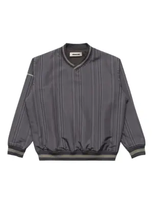 Свитшот с логотипом и V-образным вырезом