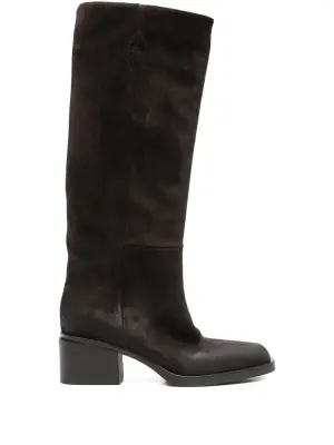 Ботильоны на блочном каблуке