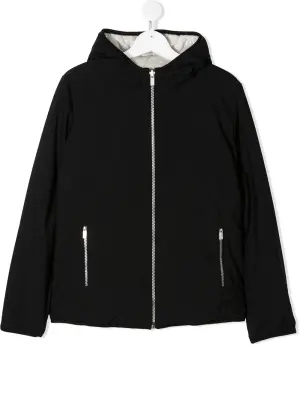 Двусторонняя куртка с капюшоном