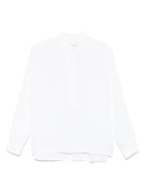 Льняной топ хенли