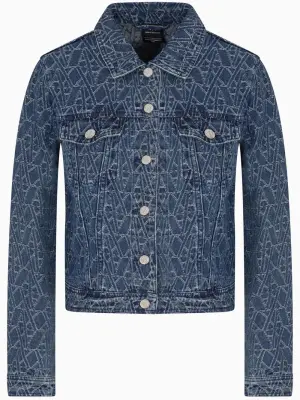 Джинсовая куртка с логотипом