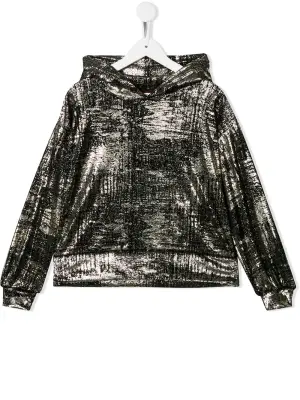 худи с эффектом металлик
