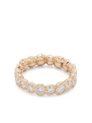 Кольцо Alfa из желтого золота с бриллиантами