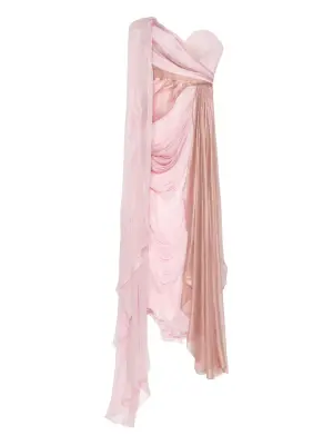 платье Alexa на одно плечо с драпировкой