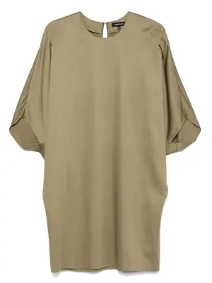 Платье мини с рукавами долман