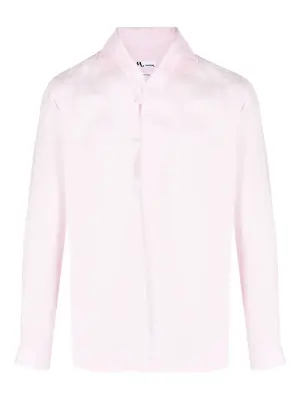 Льняная рубашка с длинными рукавами