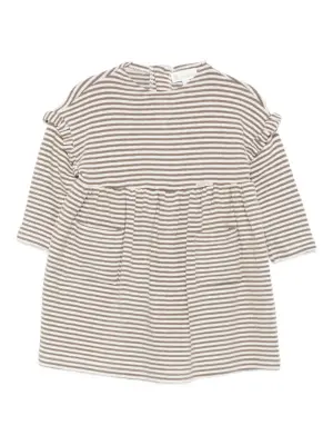 Полосатый топ с оборками