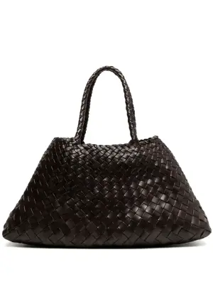 Santa interwoven leather bag
