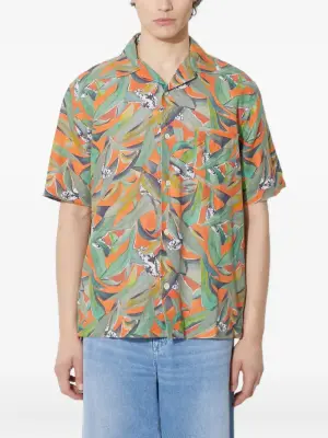 рубашка с короткими рукавами и принтом