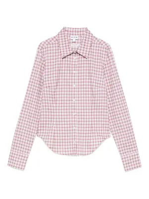 Клетчатая хлопковая рубашка