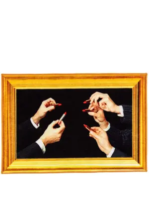 Коврик Lipstick с графичным принтом (60x90 см)