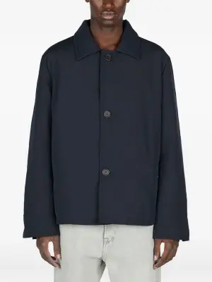 Пуховик на пуговицах