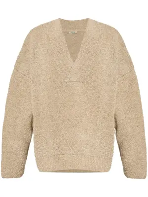 Свитер с V-образным вырезом и логотипом