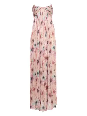 Макси-платье Veronica с плиссировкой и цветочным принтом