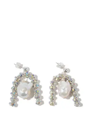 Декорированные серьги с жемчугом